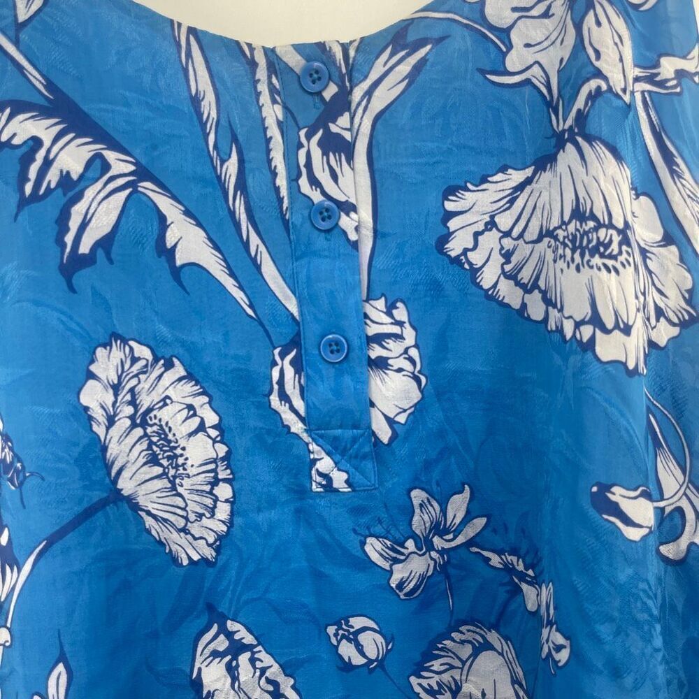 Alice + Olivia Ladybug Garden floral print silk dress Sz M